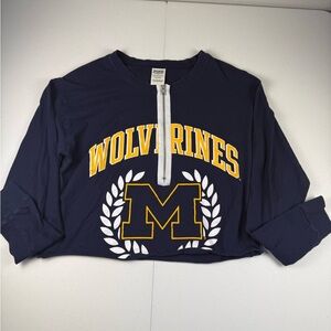 PINK Victoria's Secret Michigan Wolverines with White Zip